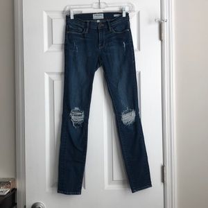 FRAME ripped skinny jeans